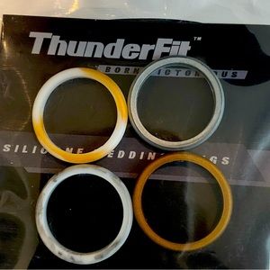 Silicone Wedding Rings, size 9